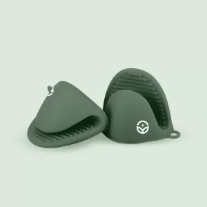 No-Tox Silicone Oven Mitt Set - Green